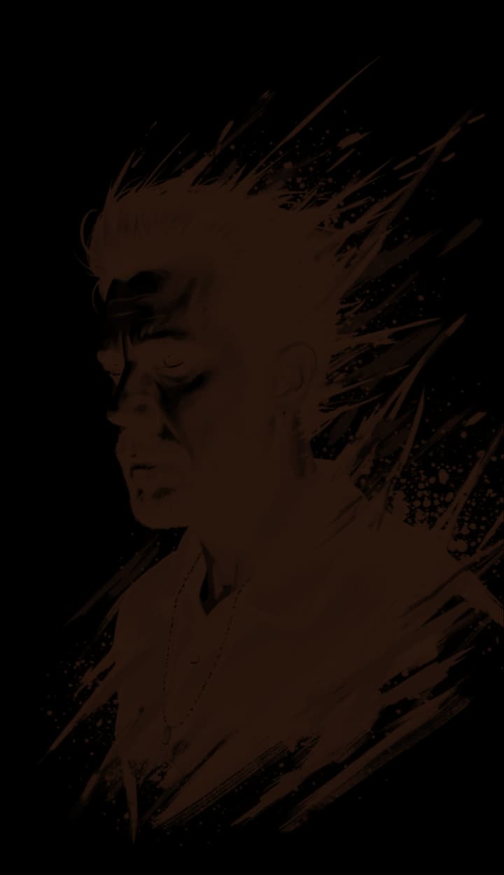 A brush-stroke portrait illustration of Enes Savaşçı